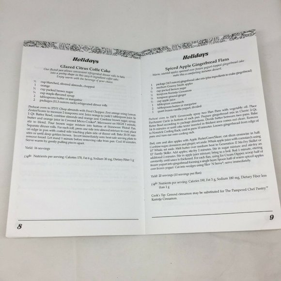 The Pampered Chef Seasons Best Recipe Collection Cookbook 1999 Fall Winter - Picture 5 of 7